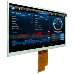 Cheap 7 Inch TFT LCD Display Module with 1024x600 Resolution and 400nits Brightness for Smart Home Applications for sale