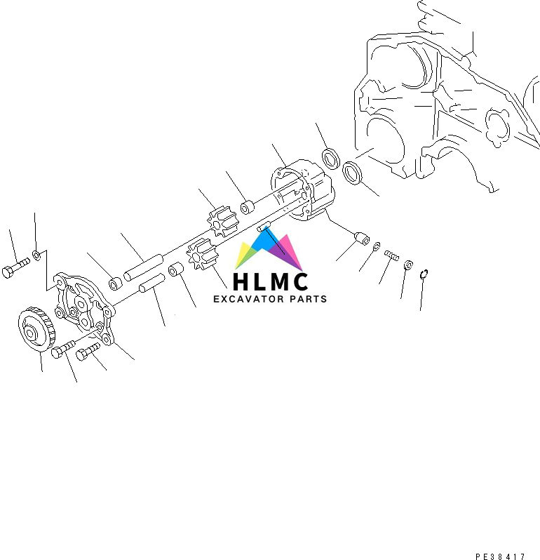 6150-51-1004 Oil Pump Komatsu 6D125 Engine D50P-18 D65A-8 PC400-6 Excavator