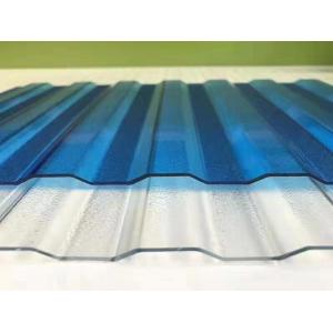 Polycarbonate Corrugated Plastic Skylight Sheet Customized Length 0.8mm-2.8mm