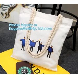 Custom beach tote bag women rope handle print canvas tote bag wholesale,cheap