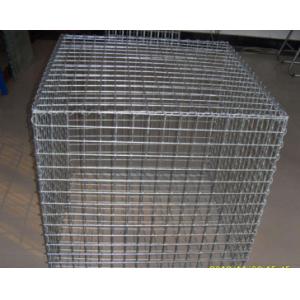 Durable Welded Gabion Box , Silver Retaining Wall Cages Quick Installation