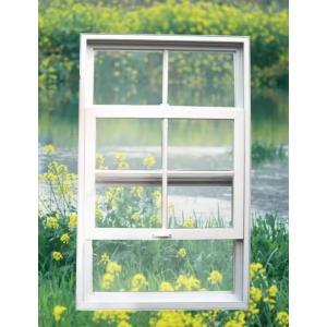 OEM Double Glazed UPVC Windows Single Hung Window Replacement For House