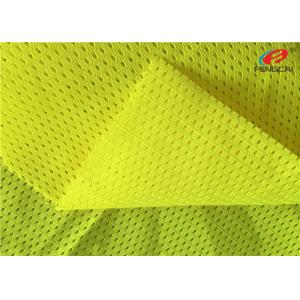 Warp Knitted EN471 Fluorescent Material Fabric Mesh Vest Reflective Material