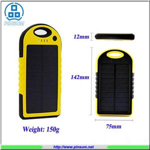 Solar power bank 5000mAh for mobile phone