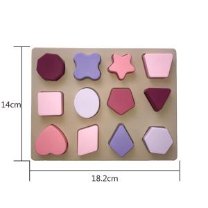 Silicone Educational Toys DIY Geometry 3D Jigsaw Puzzle Customized