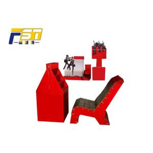 Easy Assembled Cardboard Beach Furniture Moisture Resistant OEM / ODM Available