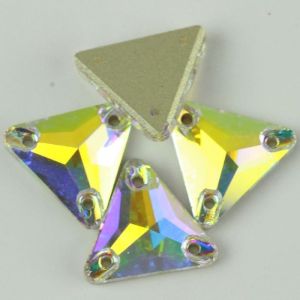 Best Quality Triangle Shape Sew On Stone Crystal Flat Back