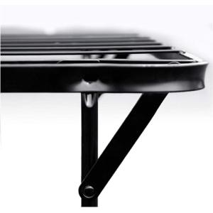 Hotel Double Bed Base with Queen Size Folding Steel Frame and Soft Mattress Base