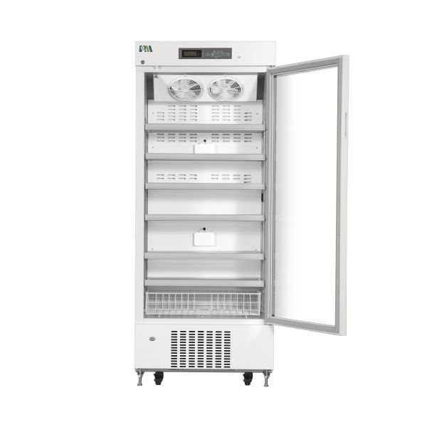Large Capacity 415L Vertical Stand Medical Pharmacy Vaccine Refrigerator 2-8