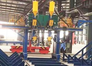 China T Type Submerged Arc Welding Machine , 2000mm Web Height H Beam Assembly Machine on sale