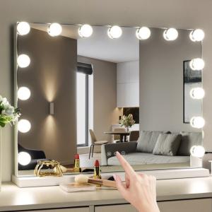 Compact Led Hollywood 10x Vanity Mirror Plexiglass Material