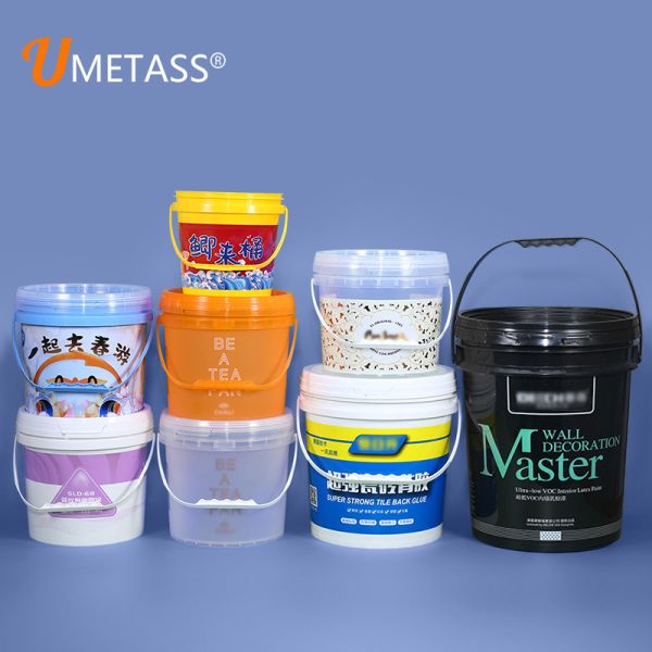 Quality Ice Beer Champagne Drink Round Plastic Bucket Pail Customized Paint wholesale