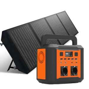 China Portable Smart Power Station 300w Mini Solar Generator With Solar Panel Led Light For Emergency Power Energy Back Up on sale
