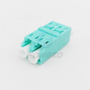 Duplex LC To LC OM3 Coupler Optical Fiber Adapter Unibody Plastic Shell