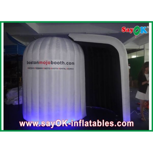 Party Photo Booth Oxford Cloth Inflatable Photo Booth , Logo Printed Rounded Photo Tent