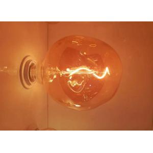 St64 Led Filament Bulbs 6w Amber Glass 360 Degree With E26 Base Ul Listed
