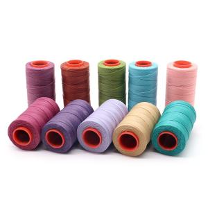 210D Sewing Waxed Thread for Leather Craft Hand Stitching Cords AWL Shoes Bags