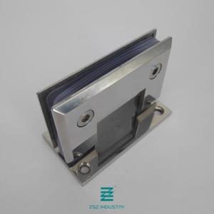 China Half Open Slanted Shape Glass To Wall Hinges , Frameless Glass Shower Do on sale