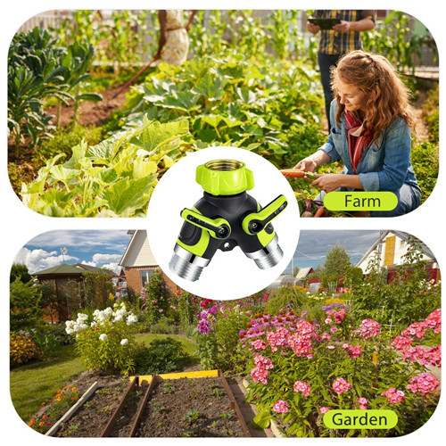 3/4" US Standard Plastic Tap Connector / Y Hose Connector With Shut Off Valve