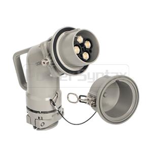 Cheap PowerSyntax Shore Power High Current Industrial Female Plug Angled Type 4P 350A 400V IP67 Part No. MB350A-BS-B for sale