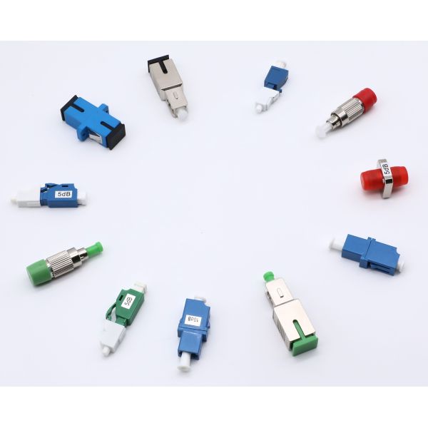 Fibers Optical MPO Attenuator 8core 12core 16core 24core 36core Female To Male For Data Center