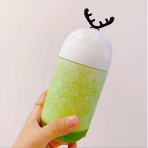 Soda Can Screw Tops 350ml Plastic Milk Bottle Cute Antler Screw Cap Color