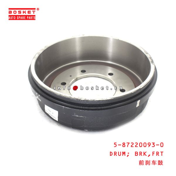 Quality 5-87220093-0 Front Brake Drum suitable for ISUZU QKR-LHD  5872200930 wholesale