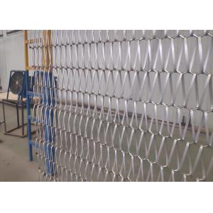 SS304 Sprial Weave Metal Conveyor Belt Mesh 12mm 36.5mm Spiral Pitch