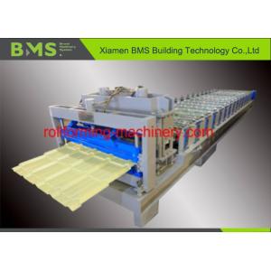 1000mm Feeding Width Glazed Tile Roll Forming Machine With 5T Manual Decoiler