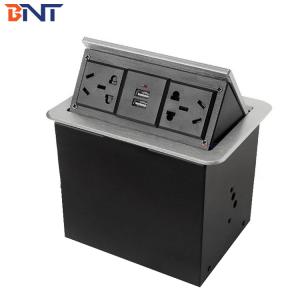 BNT Latest design cable management on desk socket with dual usb charger gas