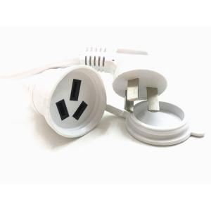 Deluxe 10A exchange to 16A 3pin white extension power cable 0.5m-10m copper