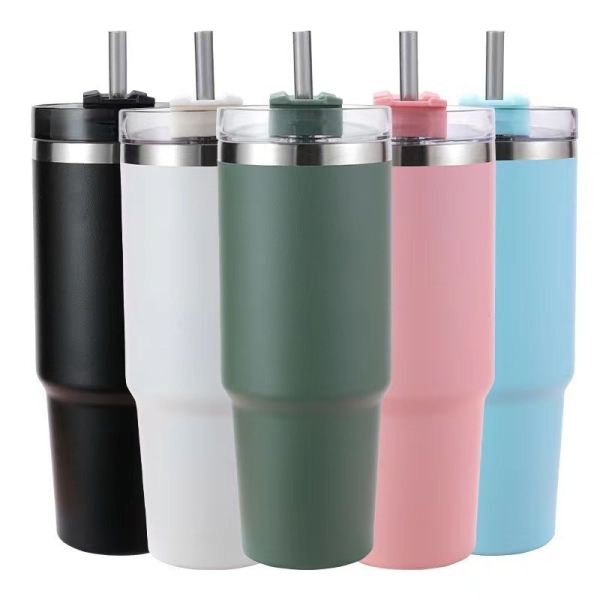Quality Custom 30oz Insulated Tumbler With Lid And Straws wholesale