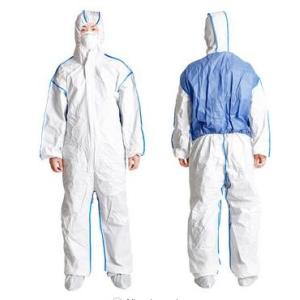 China Anti Wrinkle Disposable Surgical Scrubs Polypropylene Coverall Low Linting on sale