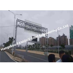 Galvanized Structure Gantry Portal Steel Frame Traffic Lights And Guideboards