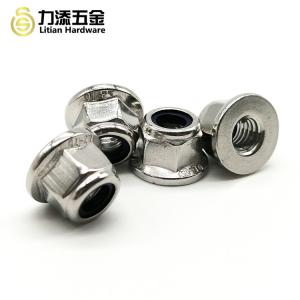 Flange Stainless Steel Nyloc Nuts M4 M5 M6 M8 M10 DIN6926