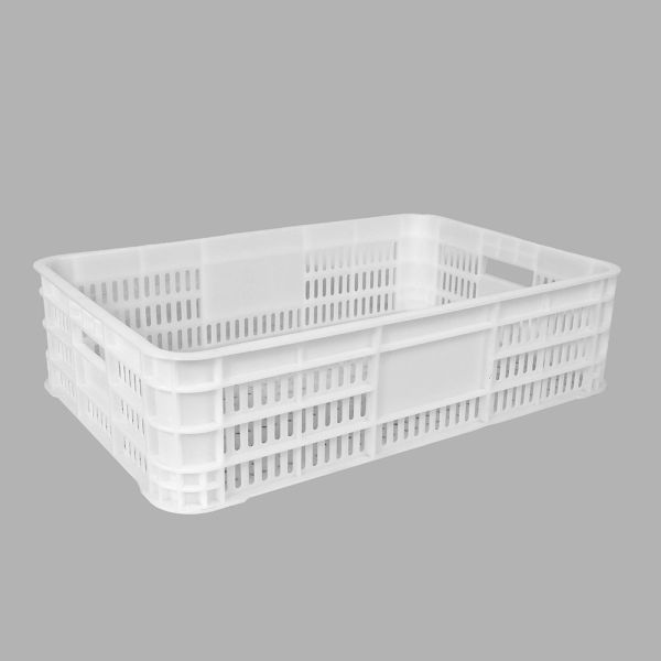 Supermarket Vented Fruit Vegetable PP Mesh Plastic Turnover Crate Durable