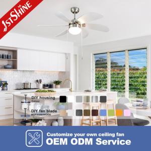 Classic Decorative Ceiling Fan with Light and Wall Control 3 Speeds Pull Chain