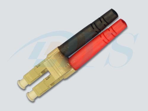 Quality LC Duplex Multimode Optical Fiber Connectors With Red & Black Boots wholesale