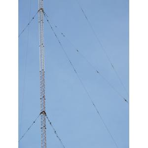 China Galvanised 50m Guyed Wire Tower Telecommunication Mast on sale