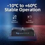 DDR4 16G RAM Intel N100 Fanless Industrial Mini PC 4 LAN Dual COM Linux With