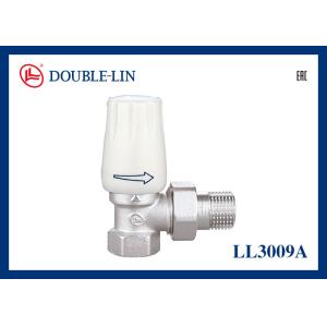 Cheap 3/8&quot; Angled Brass Thermostatic Radiator Valves for sale