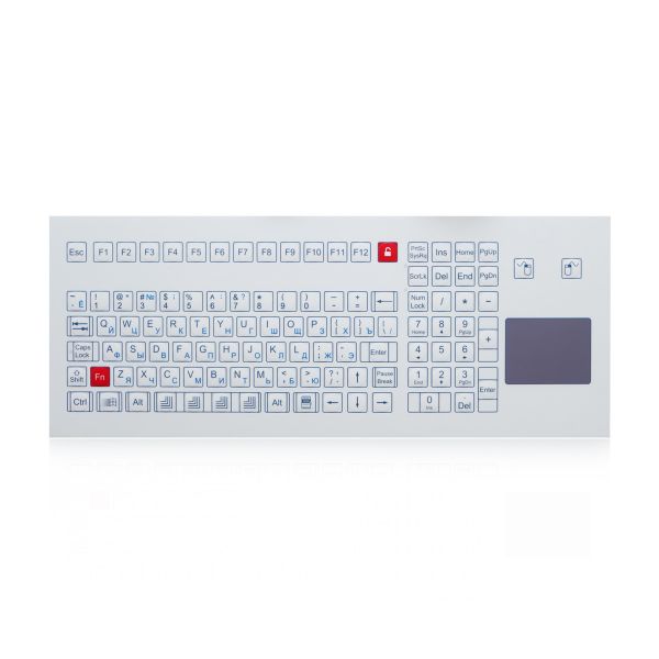 105 Keys Industrial Membrane Keyboard With Integrated Numeric Keypad Russia