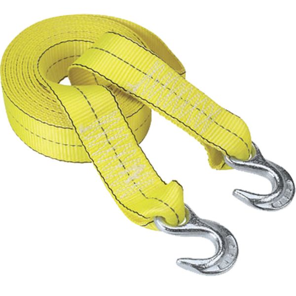Quality Polyester Webbing Tow Straps With Hooks wholesale