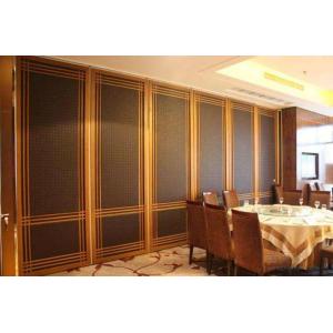 Customized Hotel Restaurant Sliding Partition Walls with Ceiling Rails