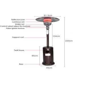 High Quality Outdoor High efficiency flexible propane mini gas heaters