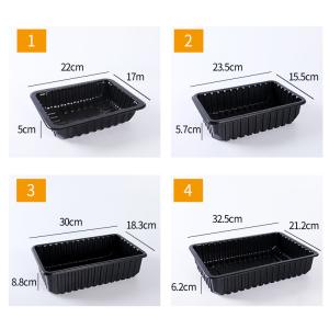 Beef And Mutton Roll Frozen Food Tray Plastic Disposable Food Container With Lid