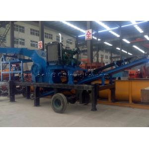 Mobile Crushing Station 100TPH 55HP Diesel Hammer Crusher With Feeder