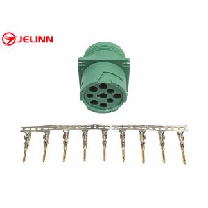 Cheap Green Type 2 Deutsch 9 Pin J1939 Male Plug Connector with 9 PCS of Pins for sale