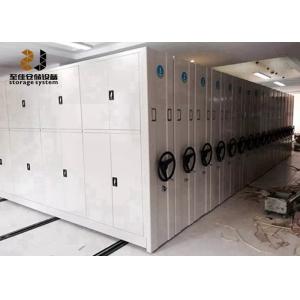 Easy Assemble Moving File Cabinets Shelf System Customized Rolling Track