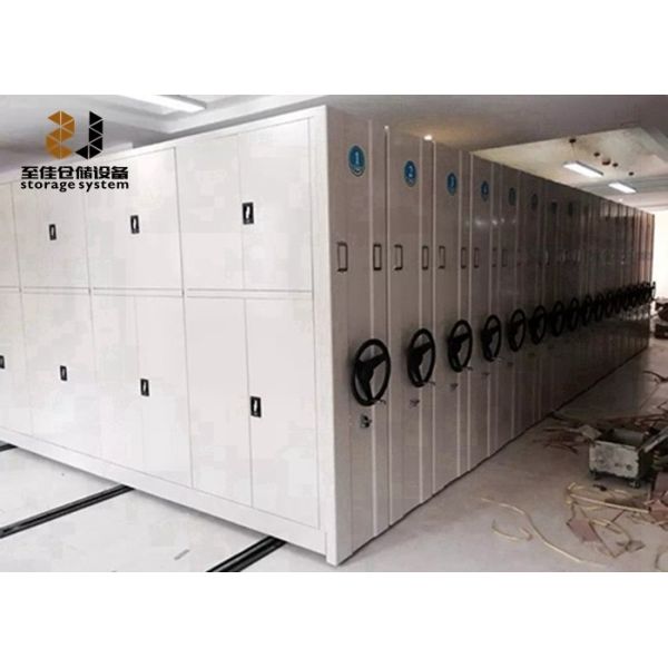 Easy Assemble Moving File Cabinets Shelf System Customized Rolling Track